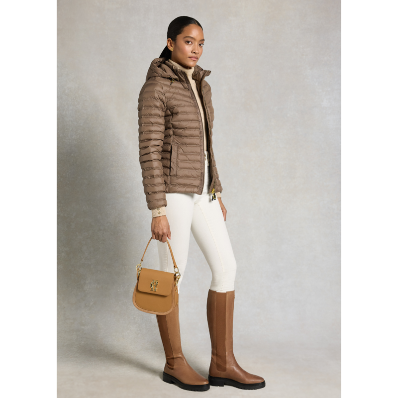 Holland Cooper Lightweight Puffer Jacket - Chestnut-4