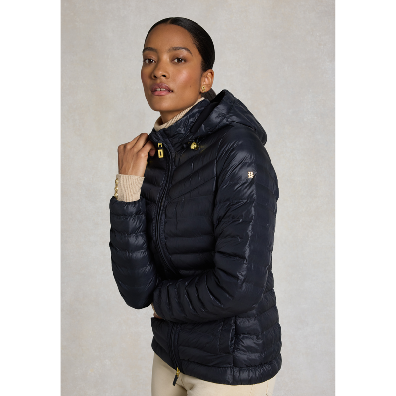 Holland Cooper Lightweight Puffer Jacket - Ink Navy-4