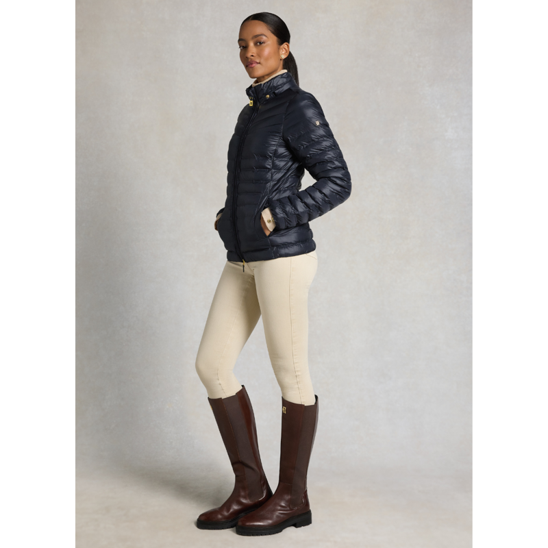 Holland Cooper Lightweight Puffer Jacket - Ink Navy-2