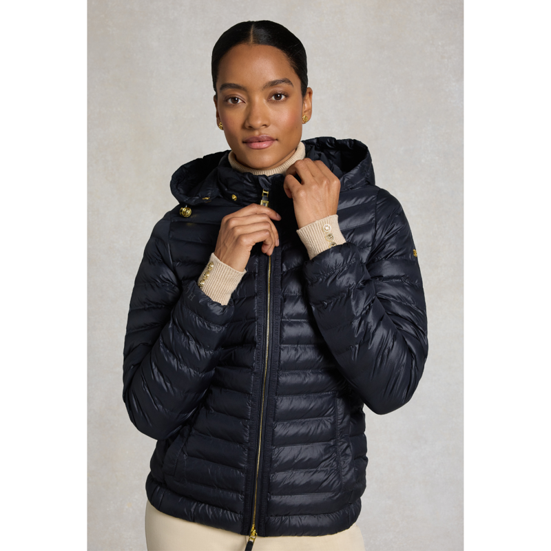 Holland Cooper Lightweight Puffer Jacket - Ink Navy-1