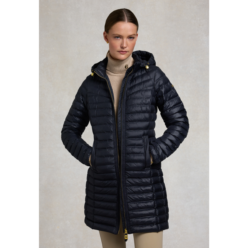 Holland Cooper Lightweight Puffer Coat - Ink Navy