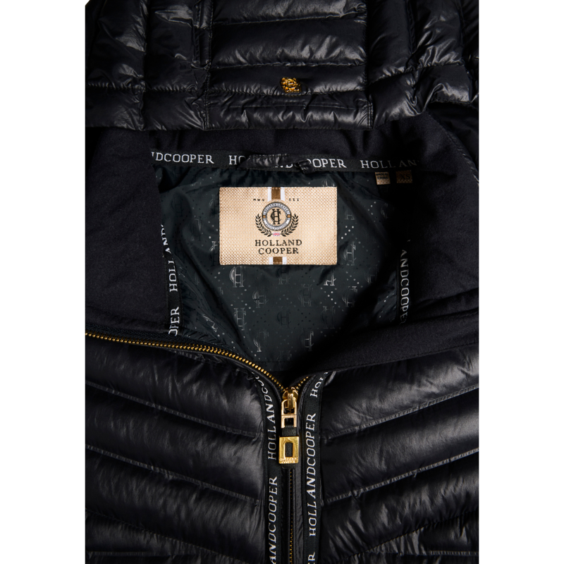 Holland Cooper Lightweight Puffer Coat - Ink Navy-6