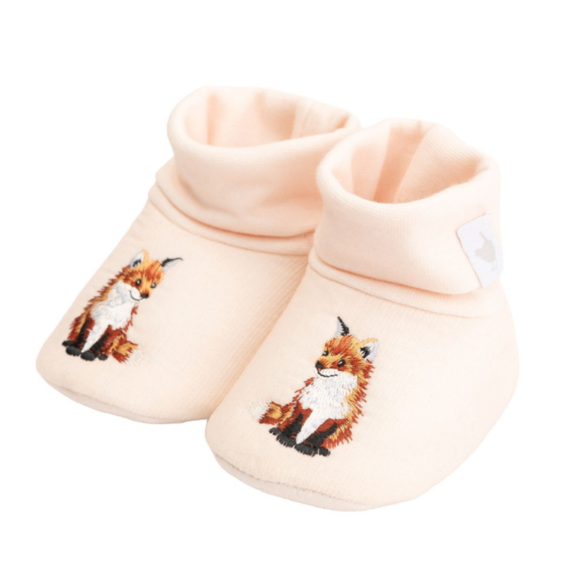 Wrendale Designs ' Little Forest' Embroidered Baby Booties