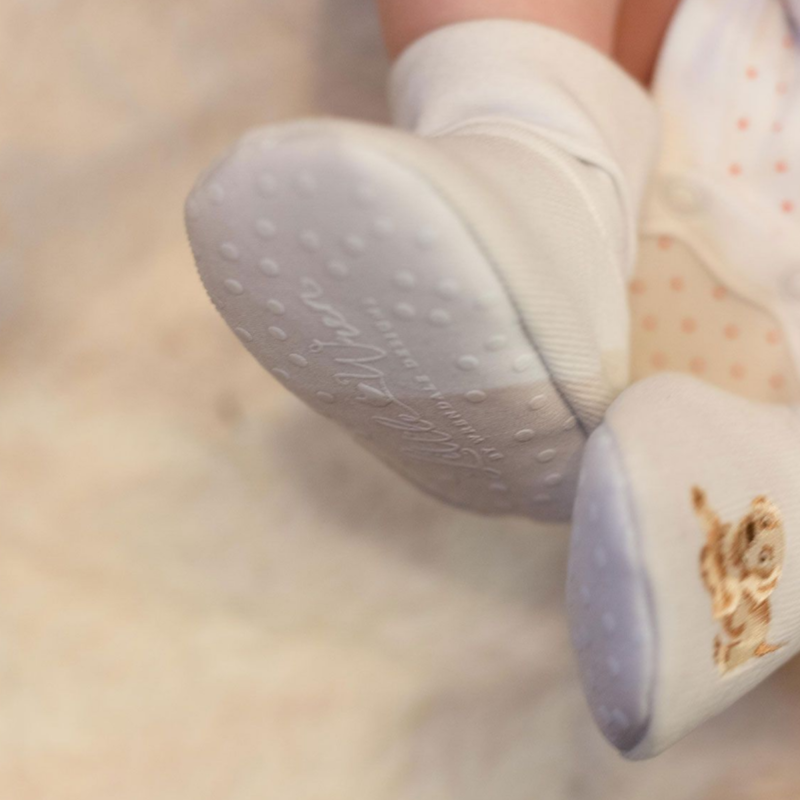 Wrendale Designs 'Little Paws Embroidered Baby Booties-4
