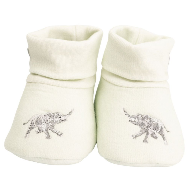 Wrendale Designs ' Little Savannah' Embroidered Baby Booties-2