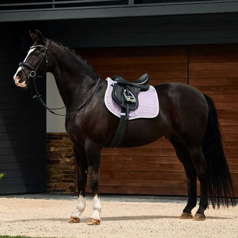WeatherBeeta Suede Elite Air-Tec All Purpose Saddlepad - Soft Lilac-4