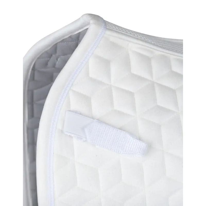 WeatherBeeta Suede Elite Air-Tec Dressage Saddlepad - White-1