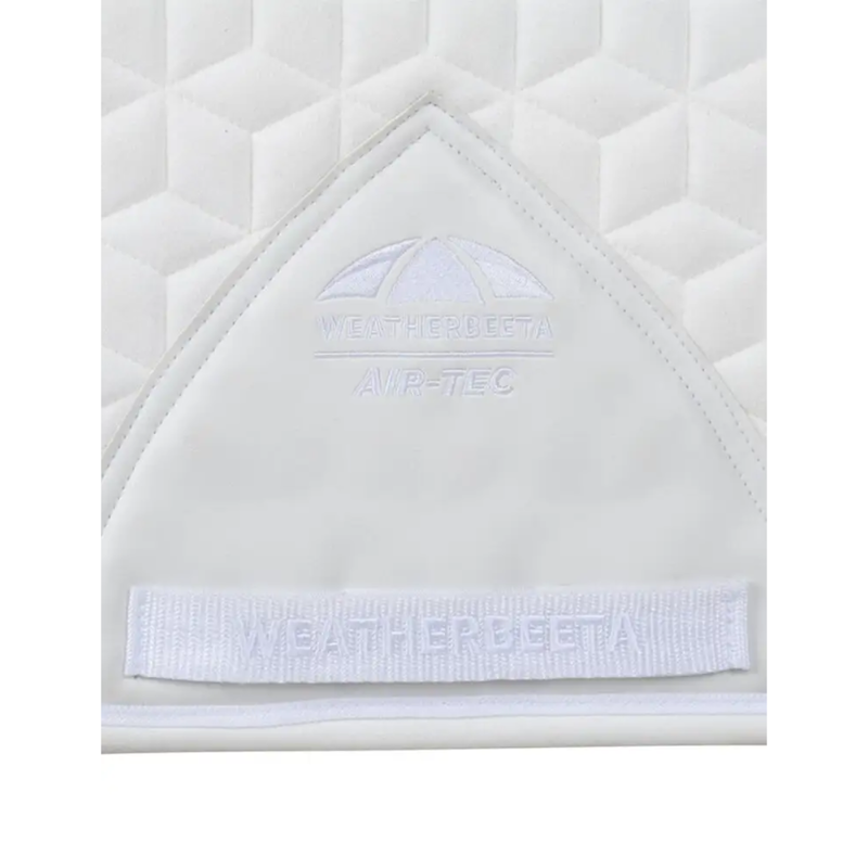 WeatherBeeta Suede Elite Air-Tec Dressage Saddlepad - White-2
