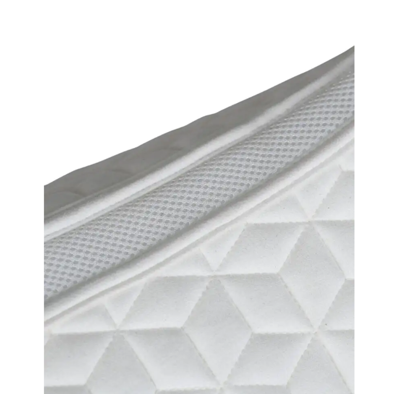 WeatherBeeta Suede Elite Air-Tec Dressage Saddlepad - White-3