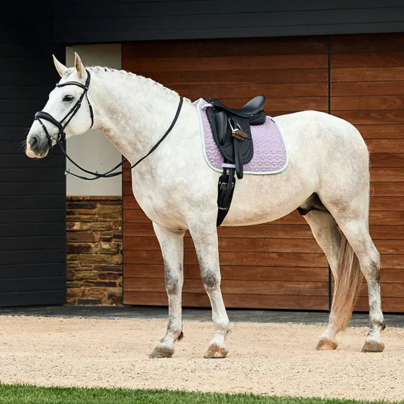 WeatherBeeta Suede Elite Air-Tec Dressage Saddlepad - Soft Lilac-4