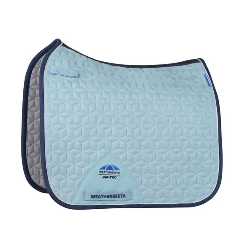 WeatherBeeta Suede Elite Air-Tec Dressage Saddlepad - Aqua