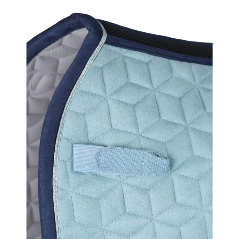 WeatherBeeta Suede Elite Air-Tec Dressage Saddlepad - Aqua-1