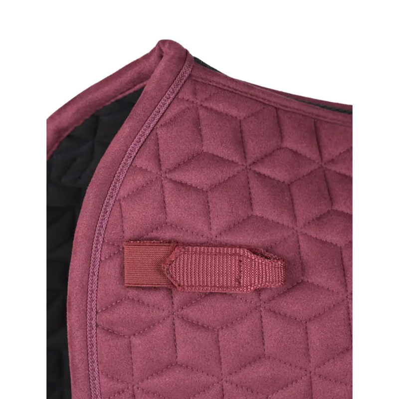 WeatherBeeta Suede Elite Air-Tec Dressage Saddlepad - Burgundy-1