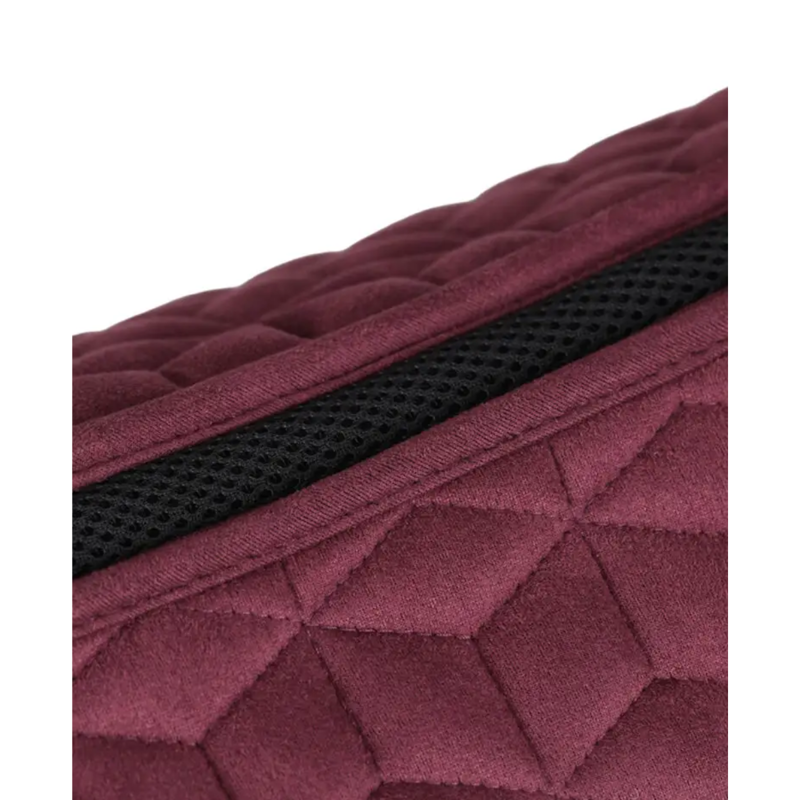 WeatherBeeta Suede Elite Air-Tec Dressage Saddlepad - Burgundy-3