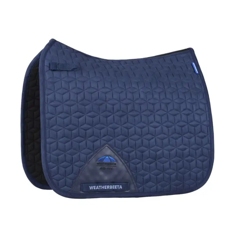 WeatherBeeta Suede Elite Air-Tec Dressage Saddlepad - Navy