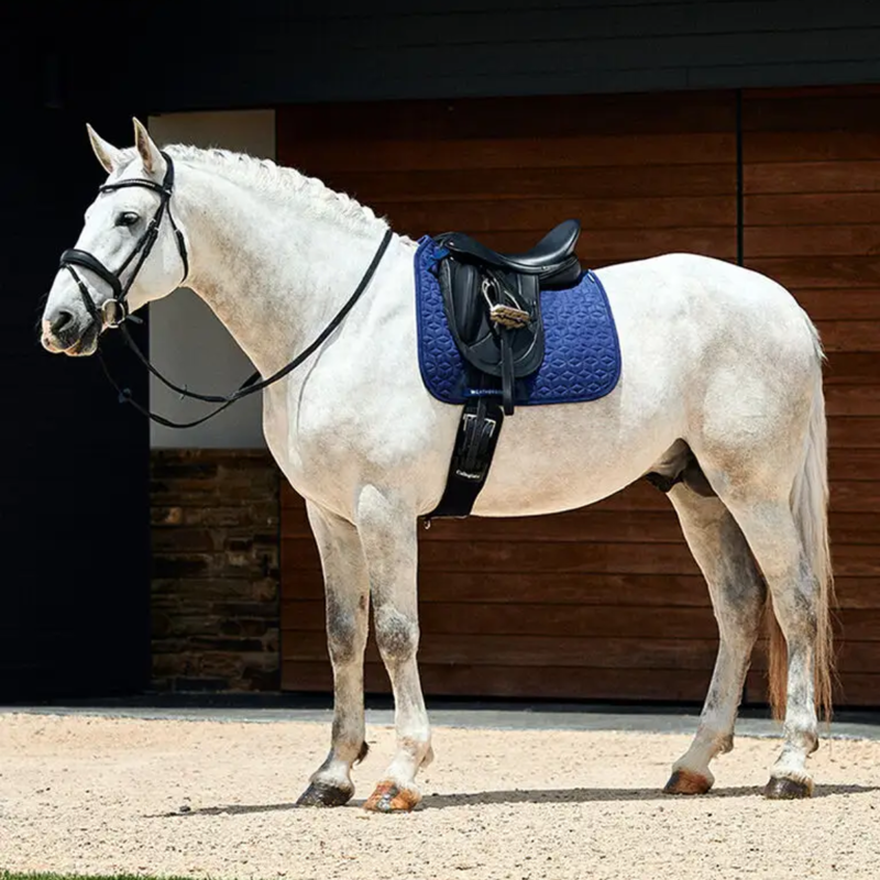 WeatherBeeta Suede Elite Air-Tec Dressage Saddlepad - Navy-4