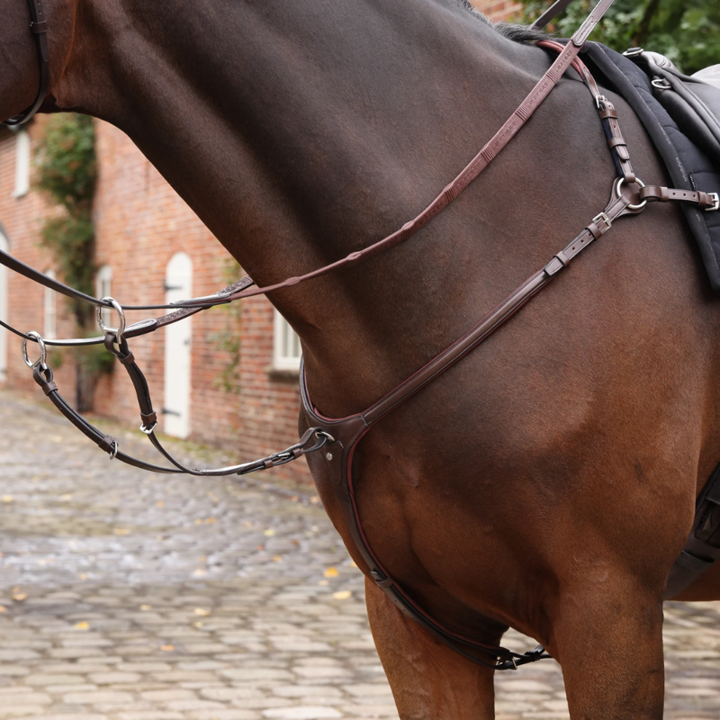 Shires Velociti LUSSO Opus Close Contact Breastplate - Havana