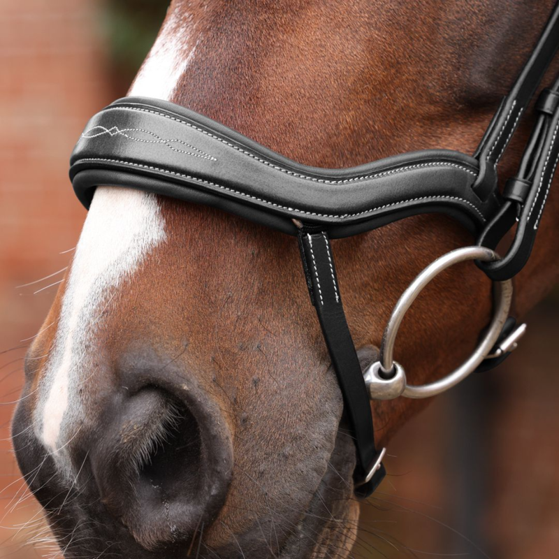 Shires Velociti LUSSO Opus 180M Ergonomic Flash Bridle - Black-1