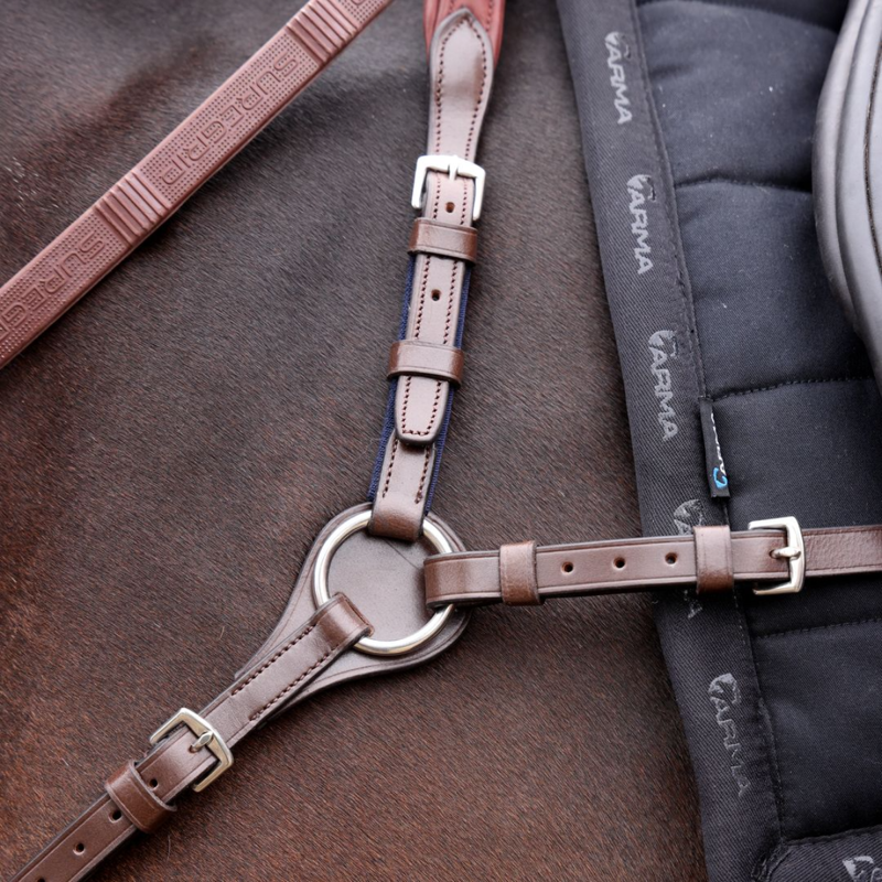 Shires Velociti LUSSO Opus Close Contact Breastplate - Havana-1