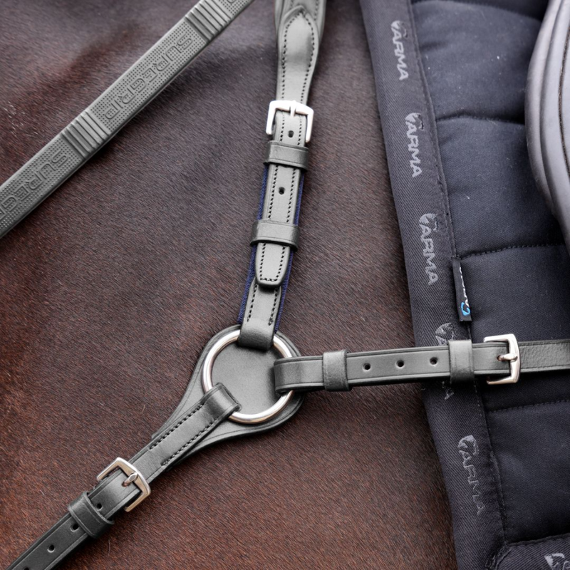 Shires Velociti LUSSO Opus Close Contact Breastplate - Black-1