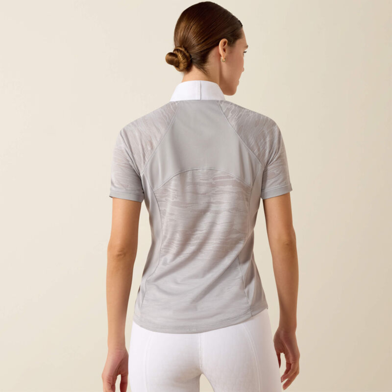 Ariat Women's Aptos Vent 2.0 Show Shirt - Show Grey-1