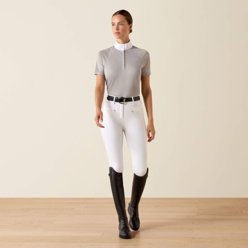 Ariat Women's Aptos Vent 2.0 Show Shirt - Show Grey-2
