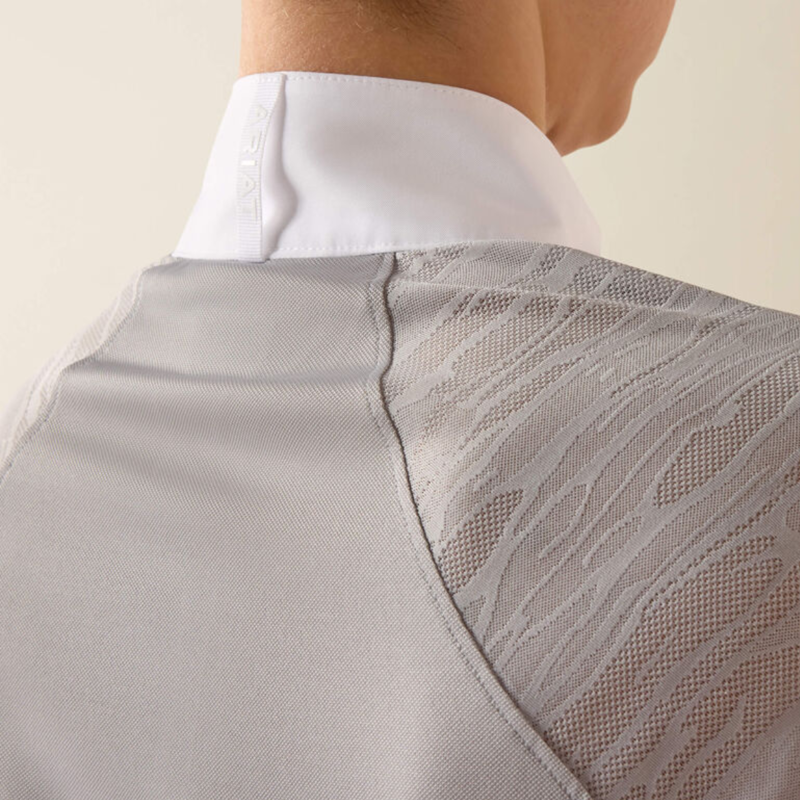 Ariat Women's Aptos Vent 2.0 Show Shirt - Show Grey-4