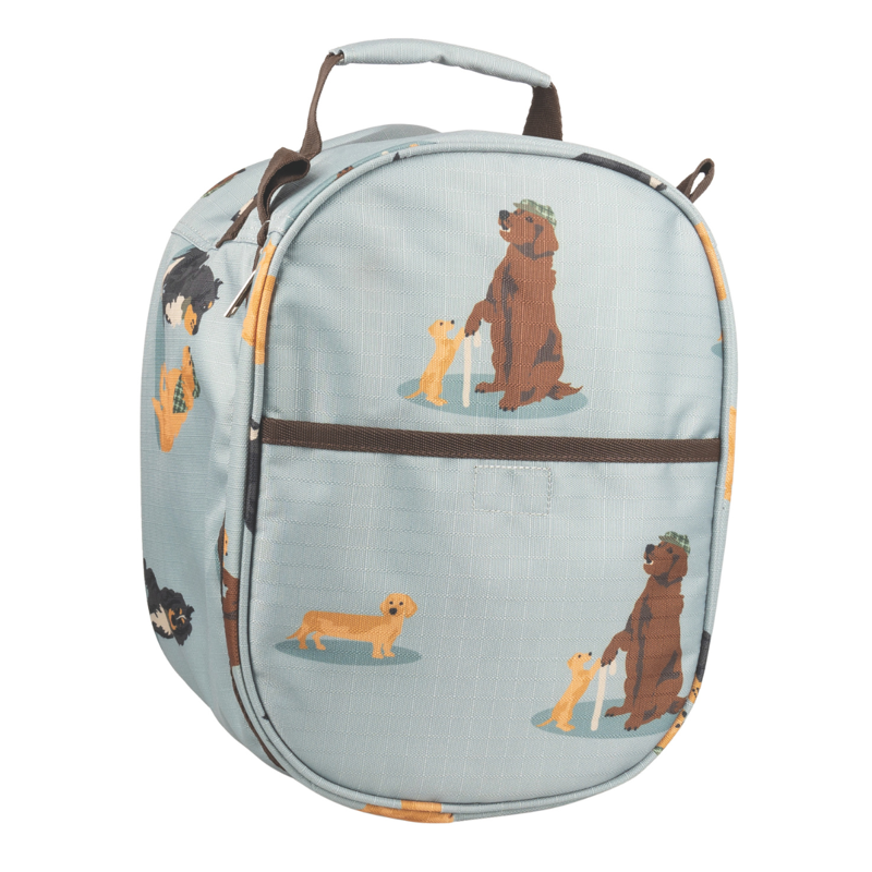 Hy Equestrian It's A Dog's Life Hat Bag - Dusty Blue-1