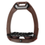 Flex-On Safe-On Inclined Ultra-Grip Stirrups - Chocolate/Black/Chocolate