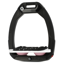 Flex-On Safe-On Inclined Ultra-Grip Stirrups - Black/White/Light Pink