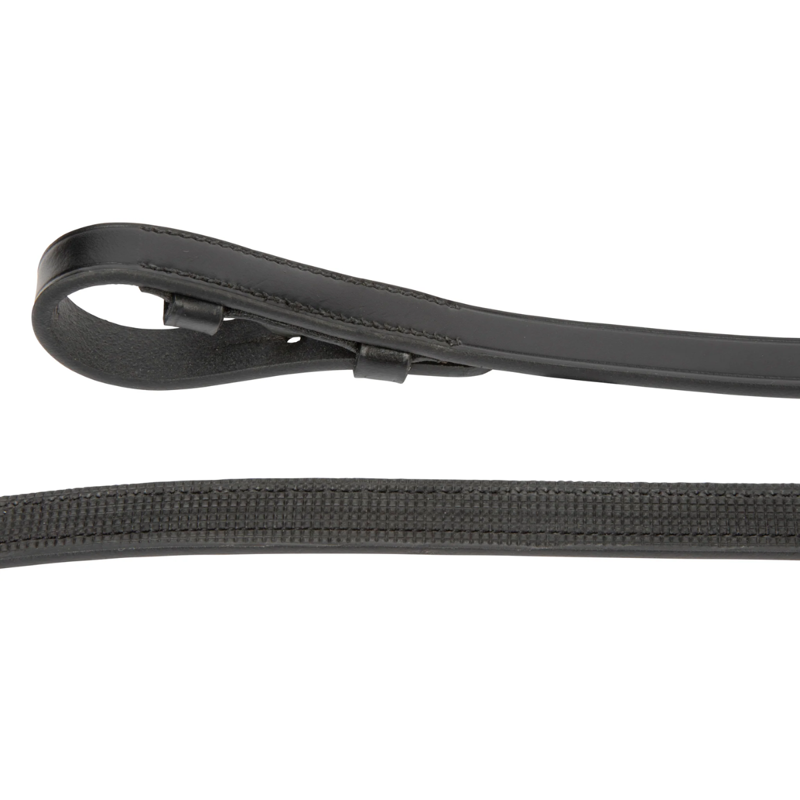 Shires Velociti Lusso Dressage Reins - Black-1