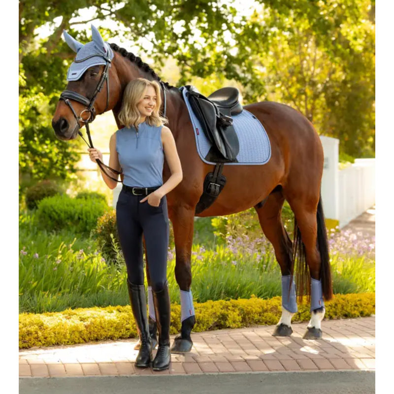 LeMieux Essence Dressage Square - Powder Blue-2