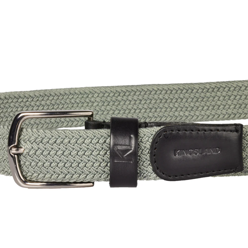 Kingsland KLLeslie Braided Elastic Belt - Green Agave-1