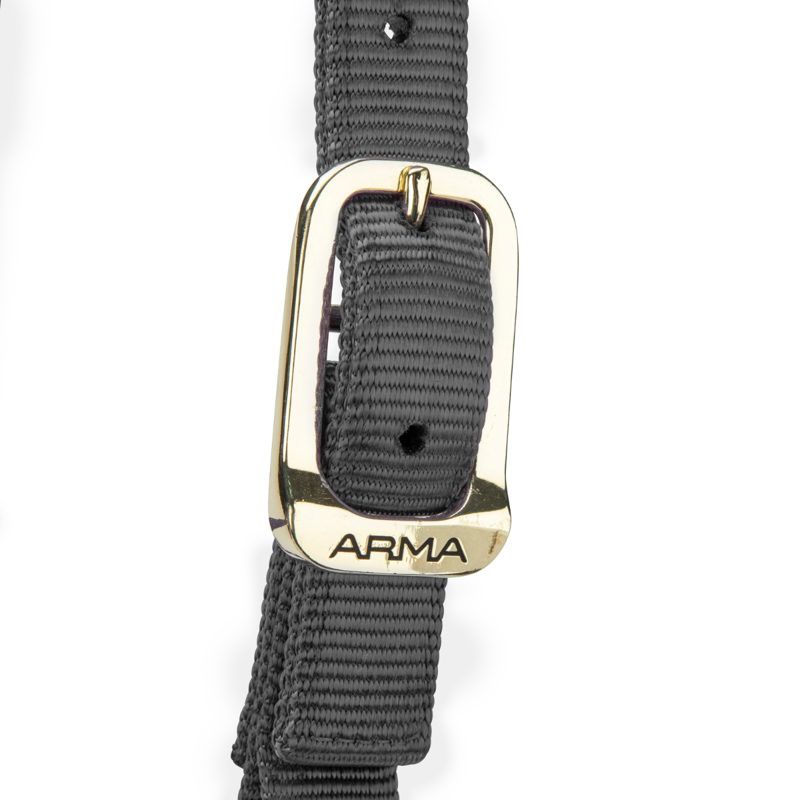 Shires ARMA Premium Adjustable Headcollar - Grey-1