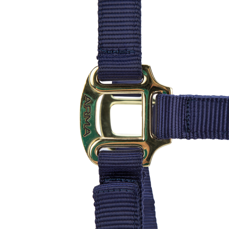Shires ARMA Premium Adjustable Headcollar - Navy-2