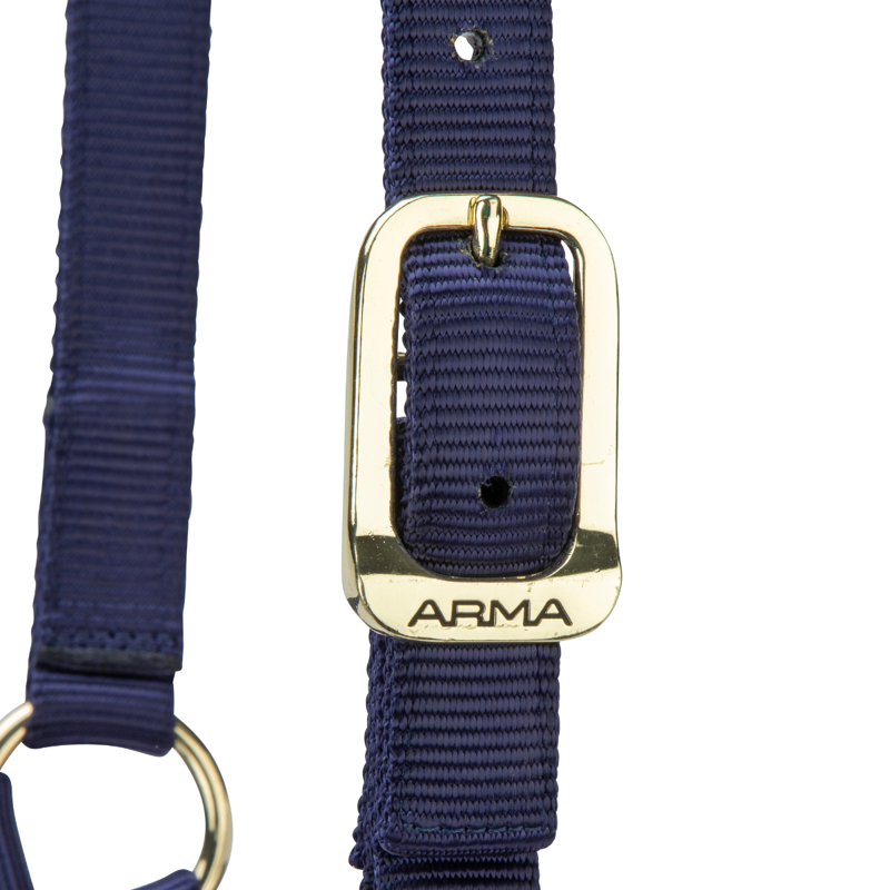 Shires ARMA Premium Adjustable Headcollar - Navy-4