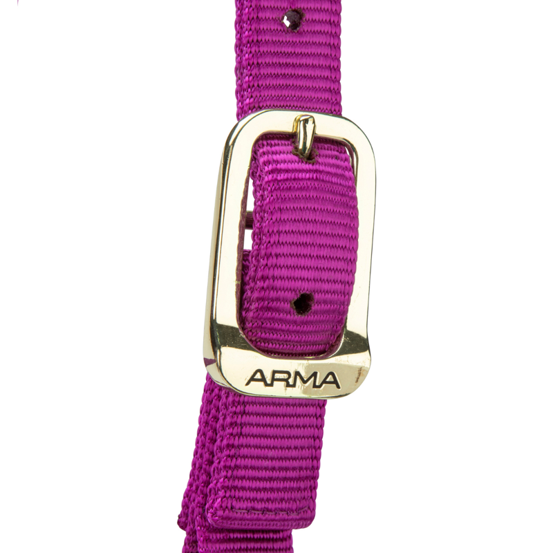 Shires ARMA Premium Adjustable Headcollar - Raspberry-2