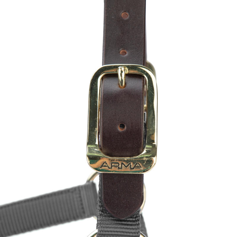 Shires ARMA Premium Adjustable FieldSafe Headcollar - Grey-5
