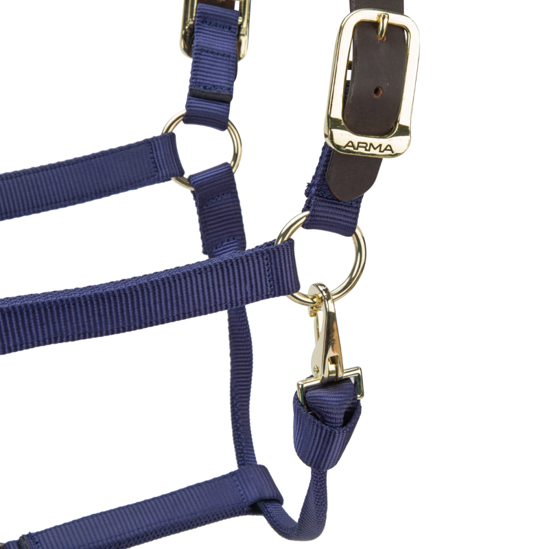 Shires ARMA Premium Adjustable FieldSafe Headcollar - Navy-5