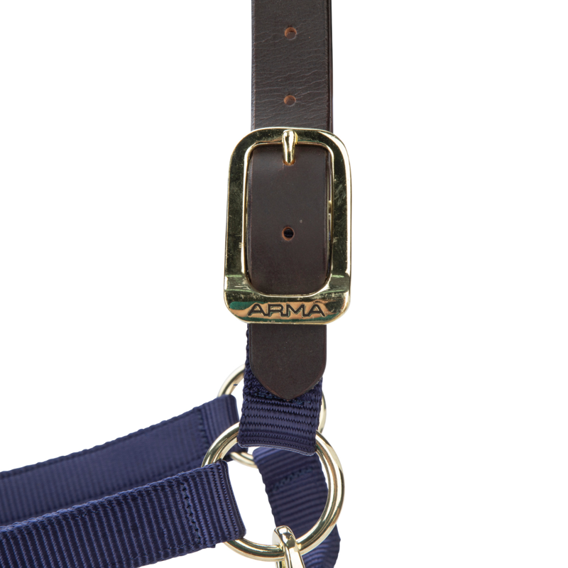 Shires ARMA Premium Adjustable FieldSafe Headcollar - Navy-6