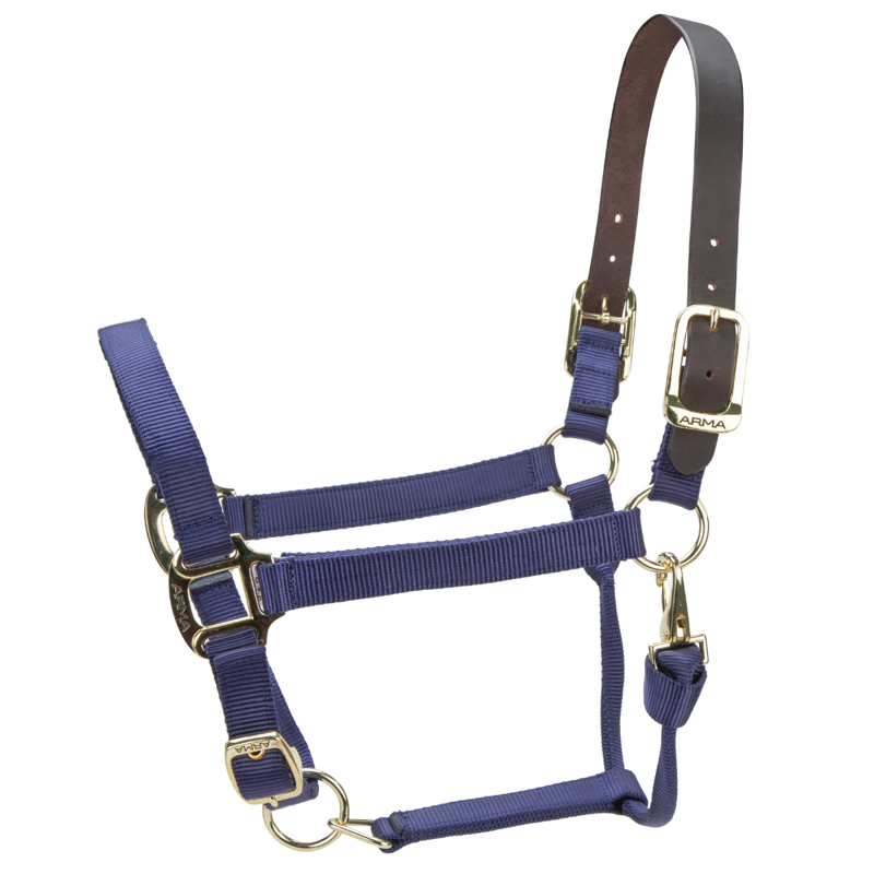 Shires ARMA Premium Adjustable FieldSafe Headcollar - Navy