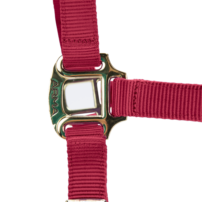 Shires ARMA Premium Adjustable FieldSafe Headcollar - Red-2