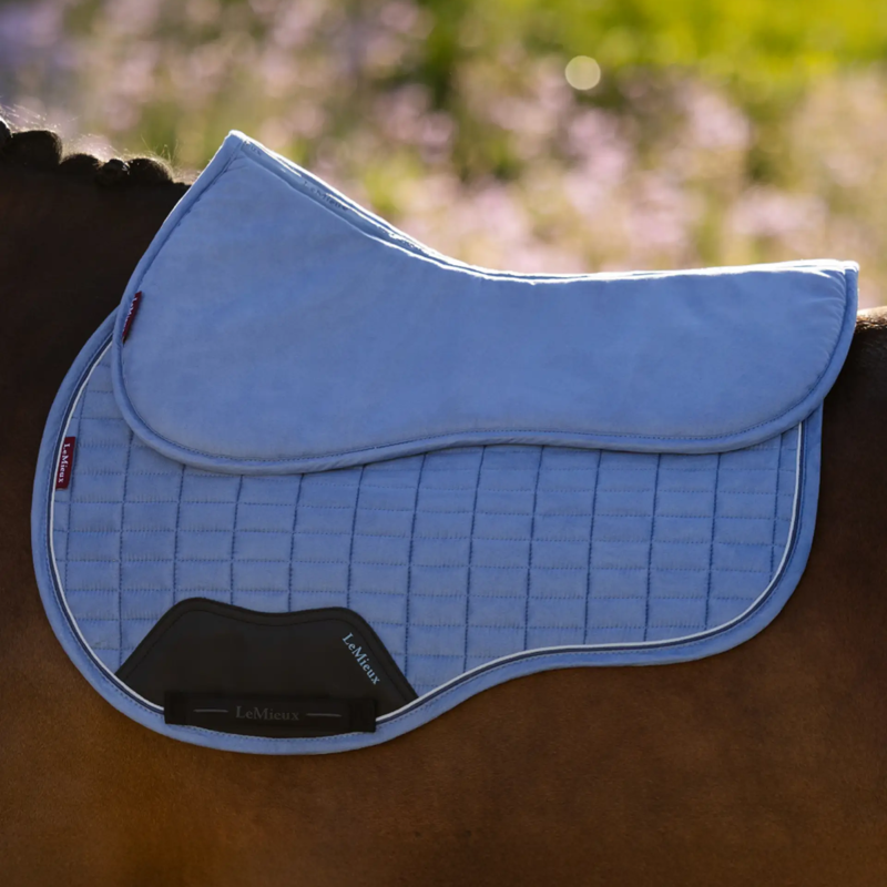 LeMieux Suede Half Pad - Powder Blue-2