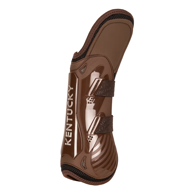 Kentucky Tendon Boots with Elastic Knee Protection M - Brown-3