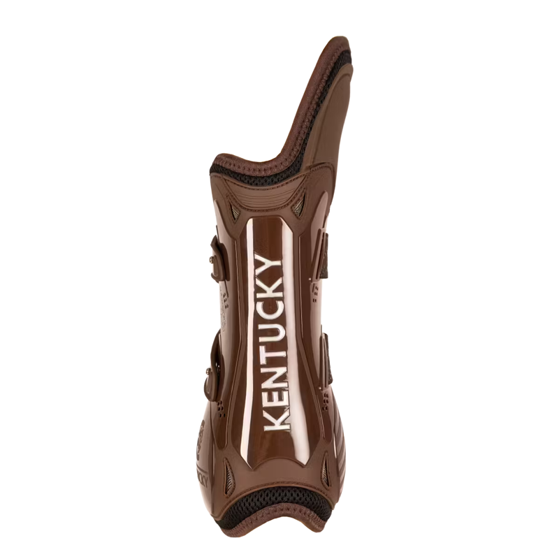 Kentucky Tendon Boots with Elastic Knee Protection M - Brown-4