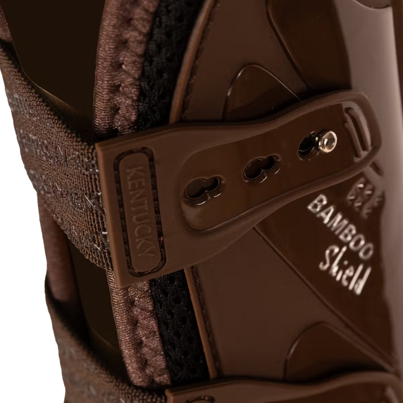 Kentucky Tendon Boots with Elastic Knee Protection M - Brown-5