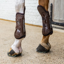 Kentucky Tendon Boots with Elastic Knee Protection M - Brown