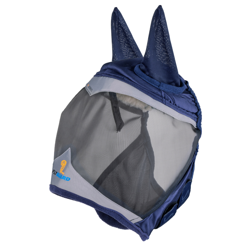 Shires FlyGuard Pro Fine Mesh Fly Mask with Ears - Navy-1