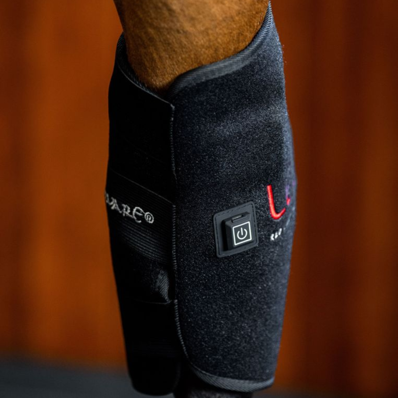 Horseware LED Red Light Therapy Hock Boots Pair - Black/Black-2