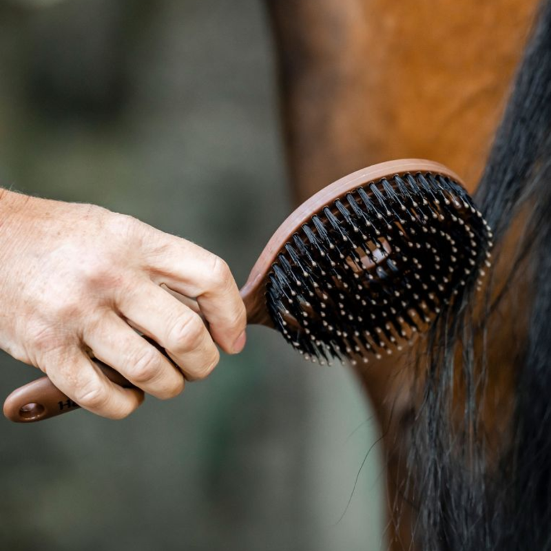 Horseware Mane and Tail Brush - Wood Effect